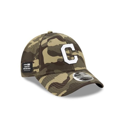 Cleveland Indians Gorra | New Era MLB Armed Forces Weekend Stretch Snap 9forty Adjustable Cap Mexico - Verdes